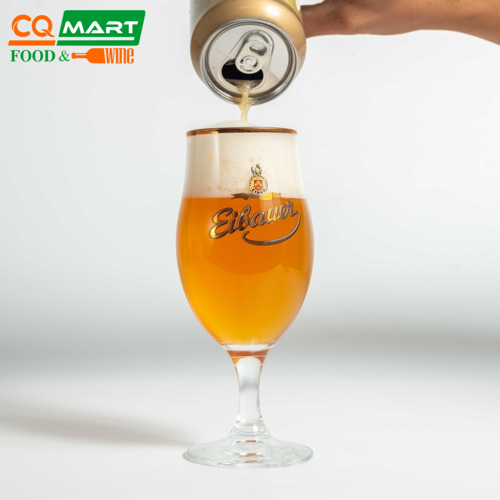 Bia Đức Eibauer Hefeweizen Hell 5.2% Lon 500ml