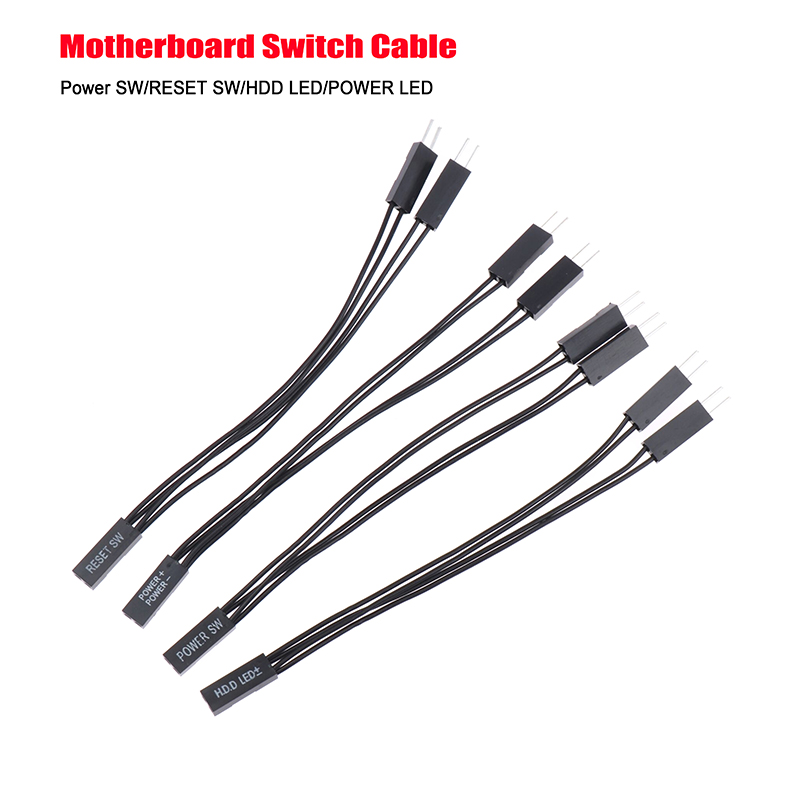 Motherboard Switch Power SW/RESET SW/HDD LED /Power LED 1 To 2 Double Adapter Cable Support Dual Boot AITENG. 