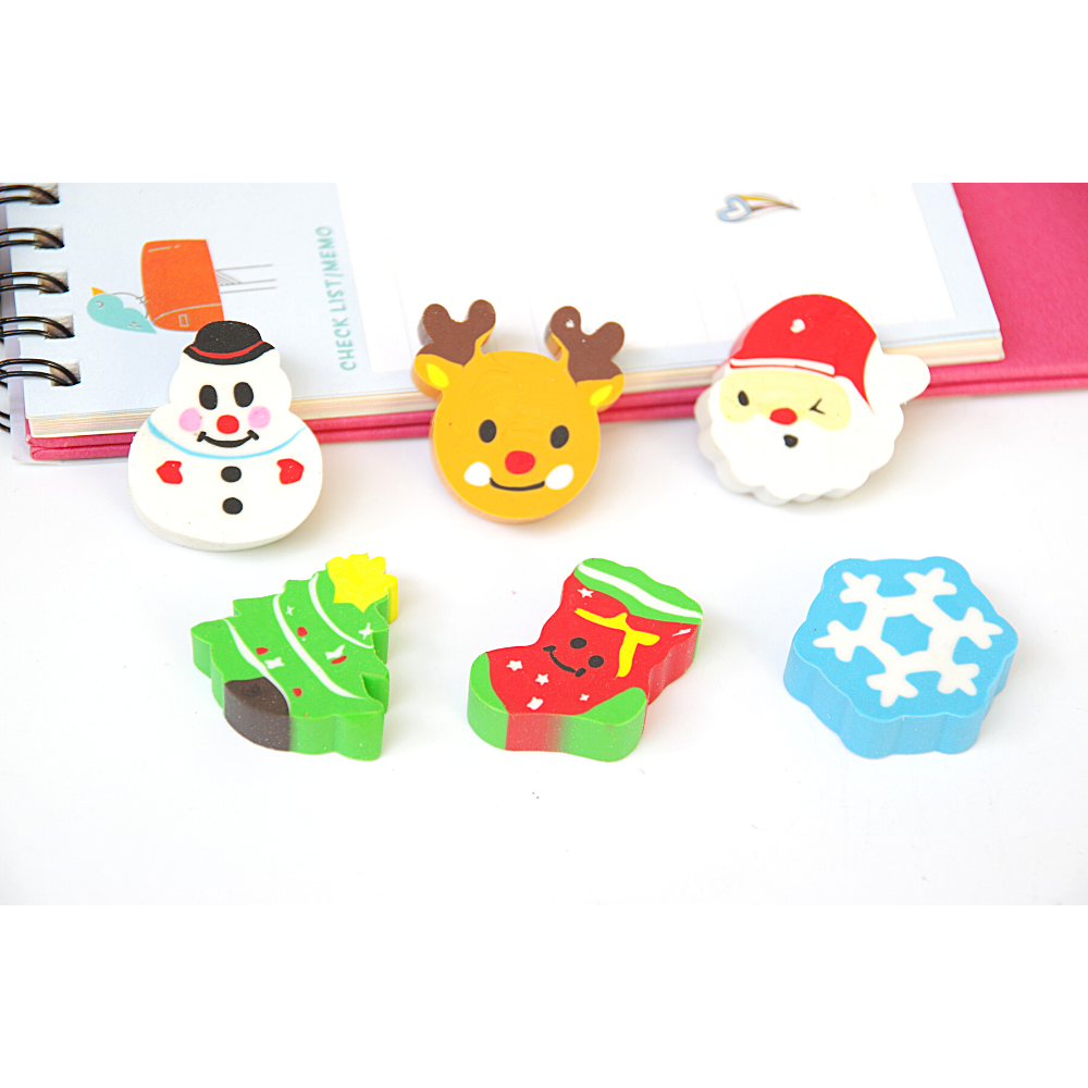 [HCM]Combo 6 Cục Gôm Tẩy Chủ Đề Giáng Sinh