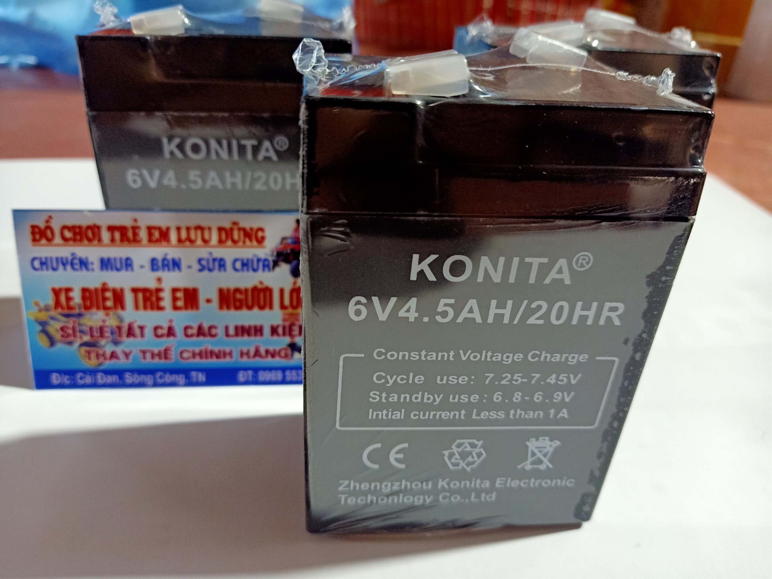 acquy oto xe máy điện trẻ em 6V4.5A