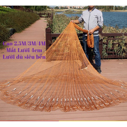 Chài dù bắt cá cao cấp bung 5m-6m-8m