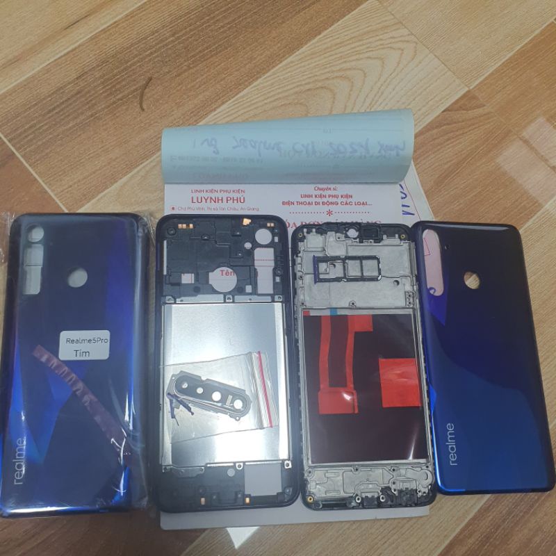 Vỏ Realme 5 Pro có khay sim kính camera