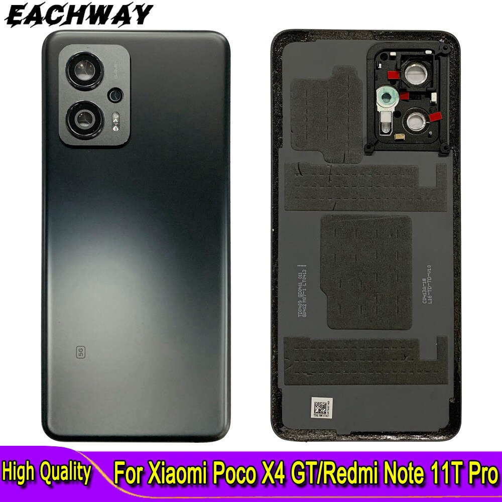 NEW 【Innovative design】New Housing For Xiaomi Poco X4 GT Battery Cover Repair Replace Back Door Rear Case For Redmi Note 11T Pro Back Battery Cover. 