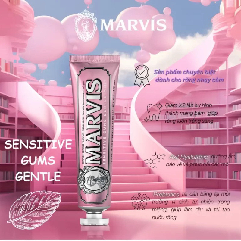 Kem Đánh Răng Marvis cao cấp - Marvis đủ các mùi hương 85ml