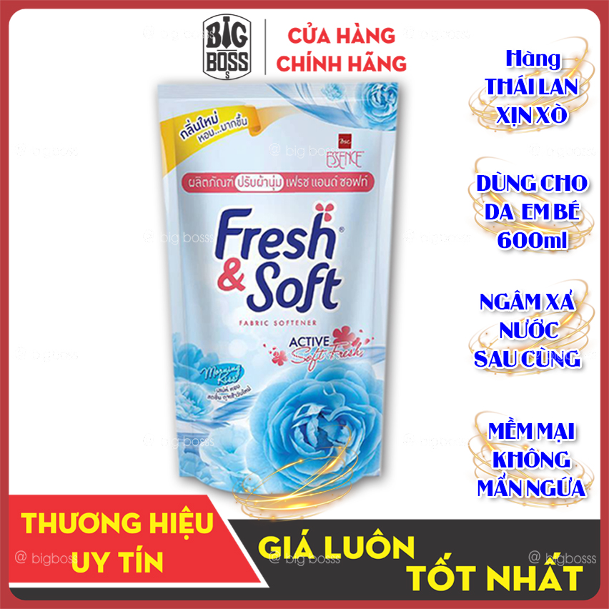Nước Xả Vải Thái Lan Fresh Soft 550ml NGÂM XẢ NƯỚC SAU CÙNG KHÔNG CẦN VẮT