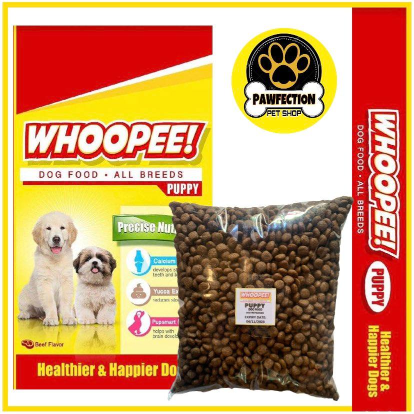 Whooppy PUPPY Dog Food For All Breeds Beef Flavor 1kg Repacked 