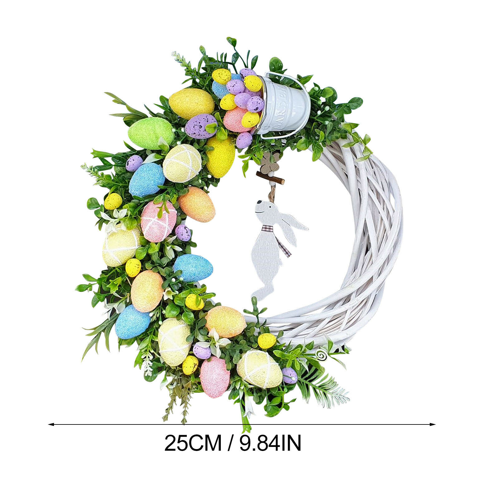 Easter Bunny Garland Home Wreath Decoration Easter Decor Props