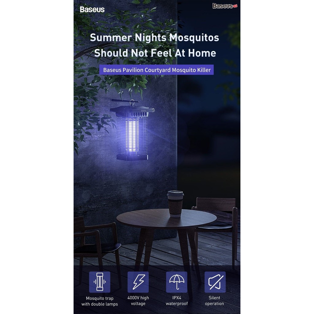 Đèn bắt muỗi diệt côn trùng chống mưa gió ngoài trời trong nhà bắt muỗi cực hiệu quả chính hãng...
