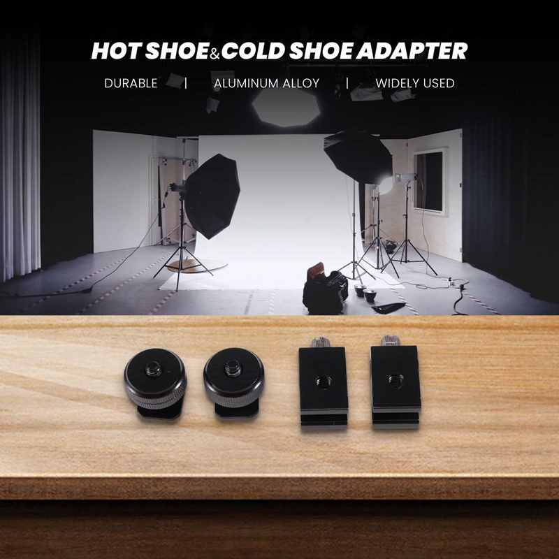 NEEWER 8 PZ DSLR Hot Shoe Mount Kit Adattatore Per Triplo Cold - Foto 4