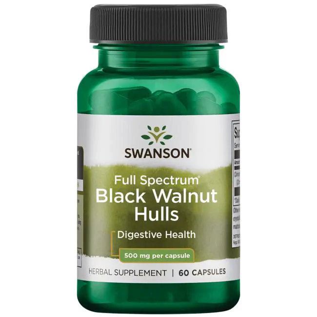 Viên uống quả Óc Chó Đen Swanson Black Walnut Hulls