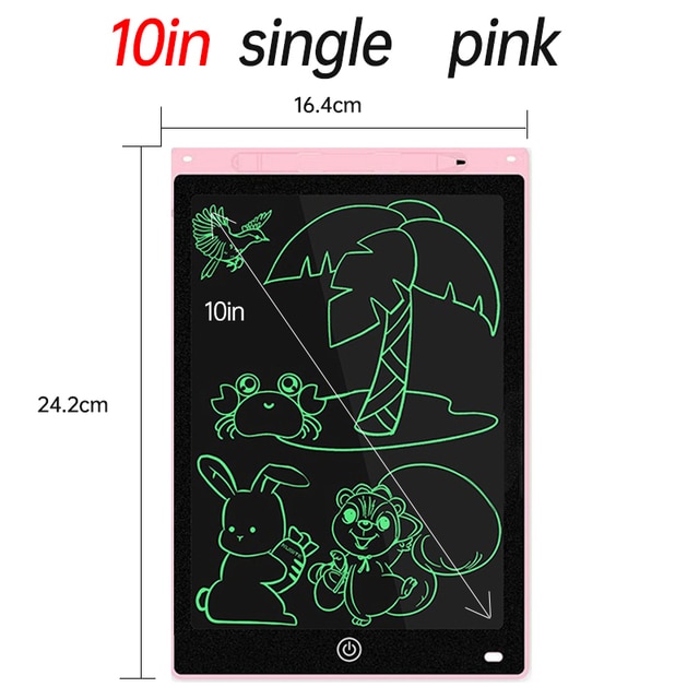 Children Electronic Drawing Board LCD Screen Kids Writing Tablet Digital Color Painting Handwriting Pad Drawing Tablet 10/12"
