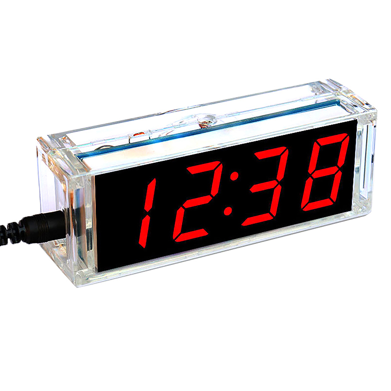 💖🎈🎈 led digital clock production kit51 mcu ds1302 diy electronic clock kit time alarm date temperature display