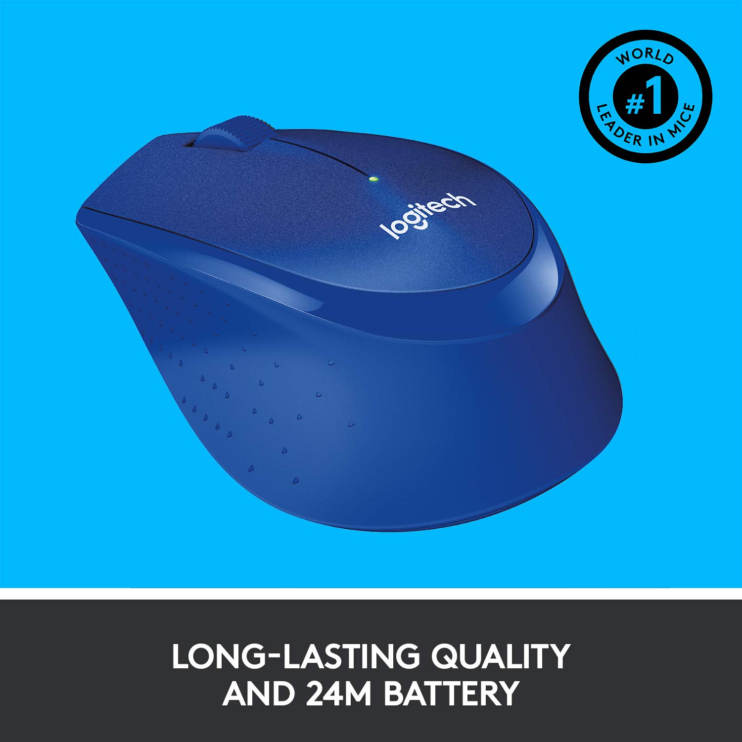 Chuột quang không dây Logitech M331 (xanh ) - Hãng Phân phối chính thức