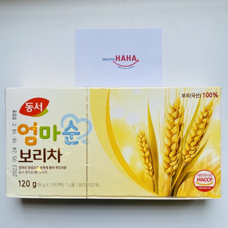 Trà lúa mạch cho trẻ em hàn quốc dongsuh hộp 120g )