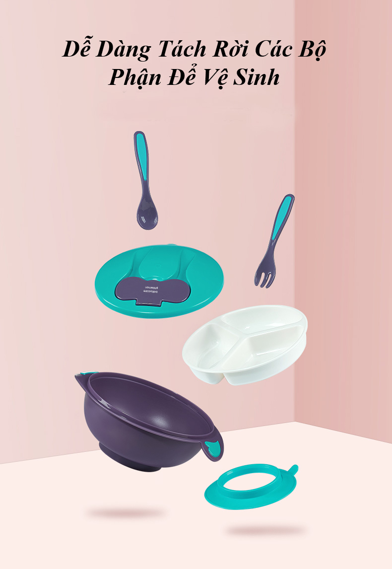 Bát Ăn Dặm 2 Ngăn - BabyCare