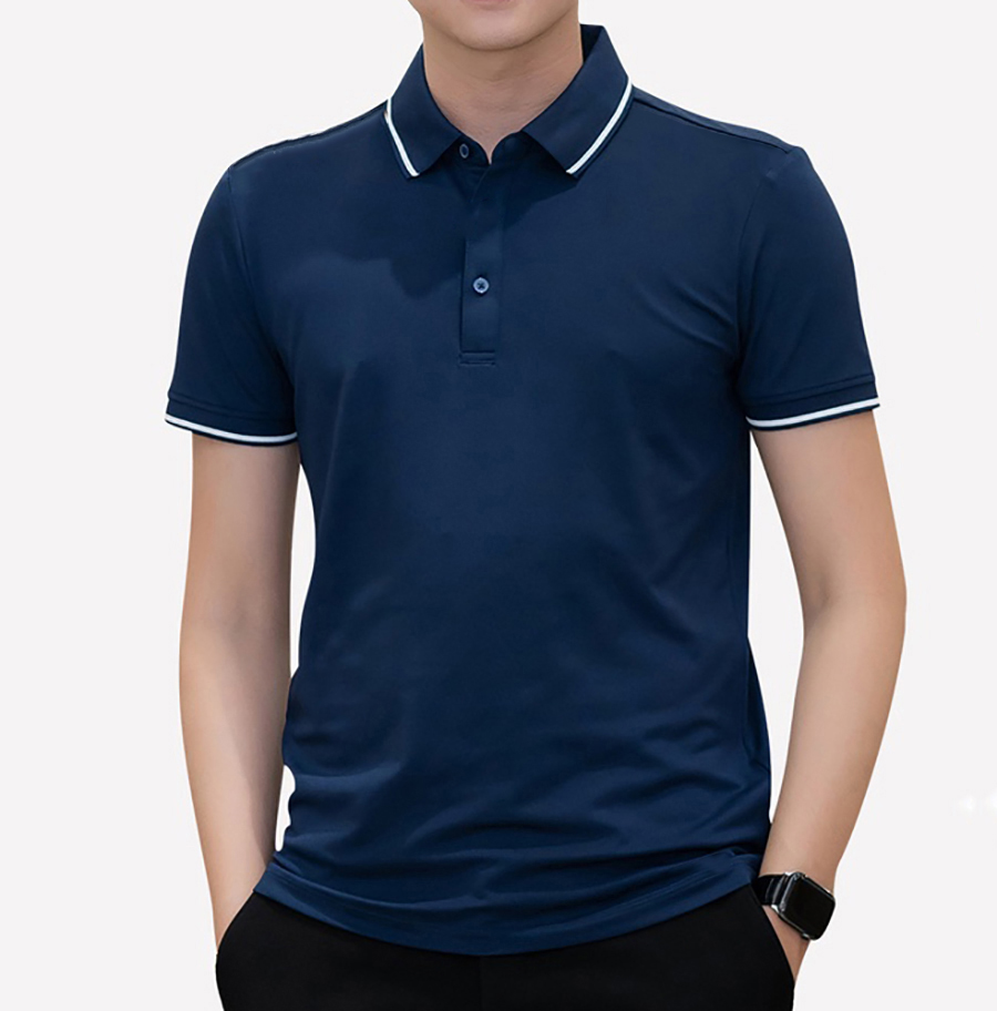 Áo thun nam POLO PHỐI VIỀN vải thun cotton 4 chiều co dãn mịn mát sang trọng lịch lãm-PLOVIEN212