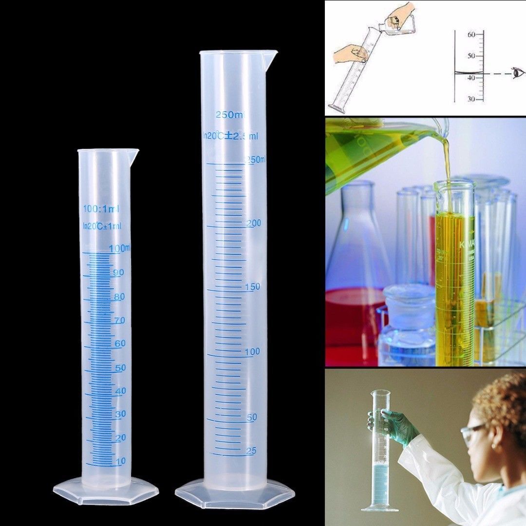 10Ml-500Ml Plastic Measuring Cylinder Graduated Cylinders Lab Supplies Laboratory Tools