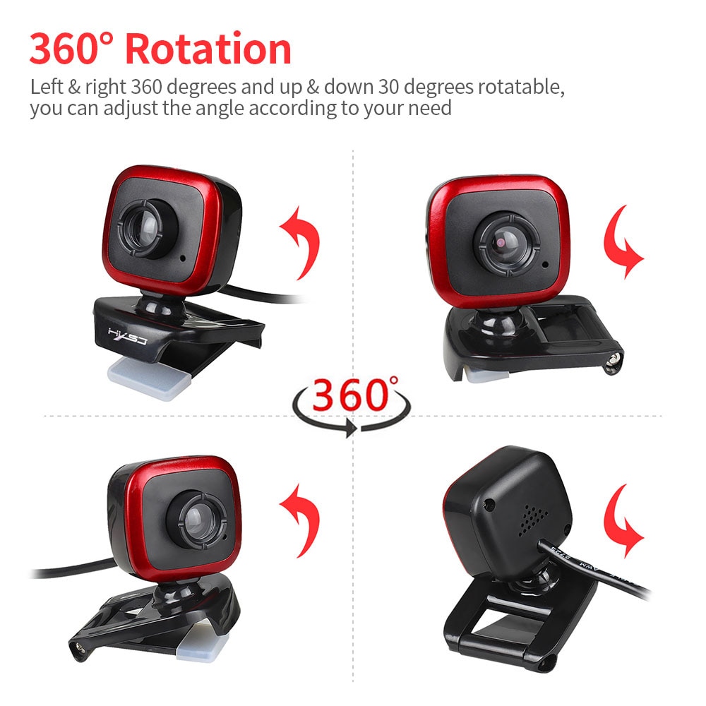 A849 USB Web Camera 480P Computer Camera Manual Focus Webcam With Sound-Absorbing Microphone For PC Laptop