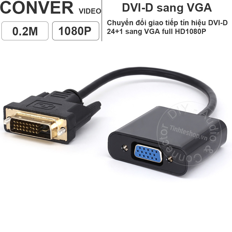 DVI-I 24+5 to VGA adapter