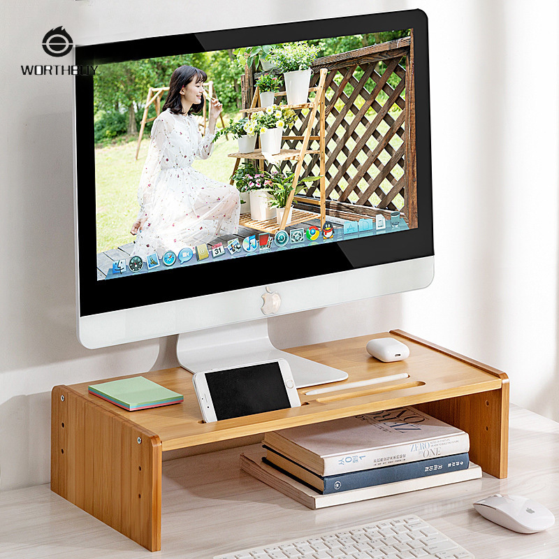 Computer monitor screen increase rack Multi-layer desktop base desktop office organizer support shelf storage rack