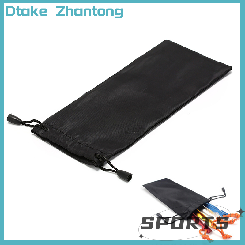 Dtake 21cm Tent Peg Nails Stake Storage Bag Outdoor Camping Tent Peg Nail Organizer
