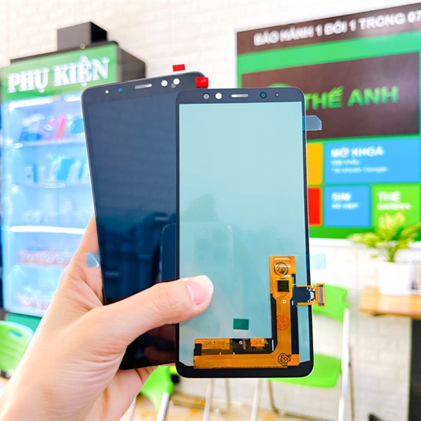 Màn hình samsung a8 plus / a730 đã test, hiển thị đẹp.