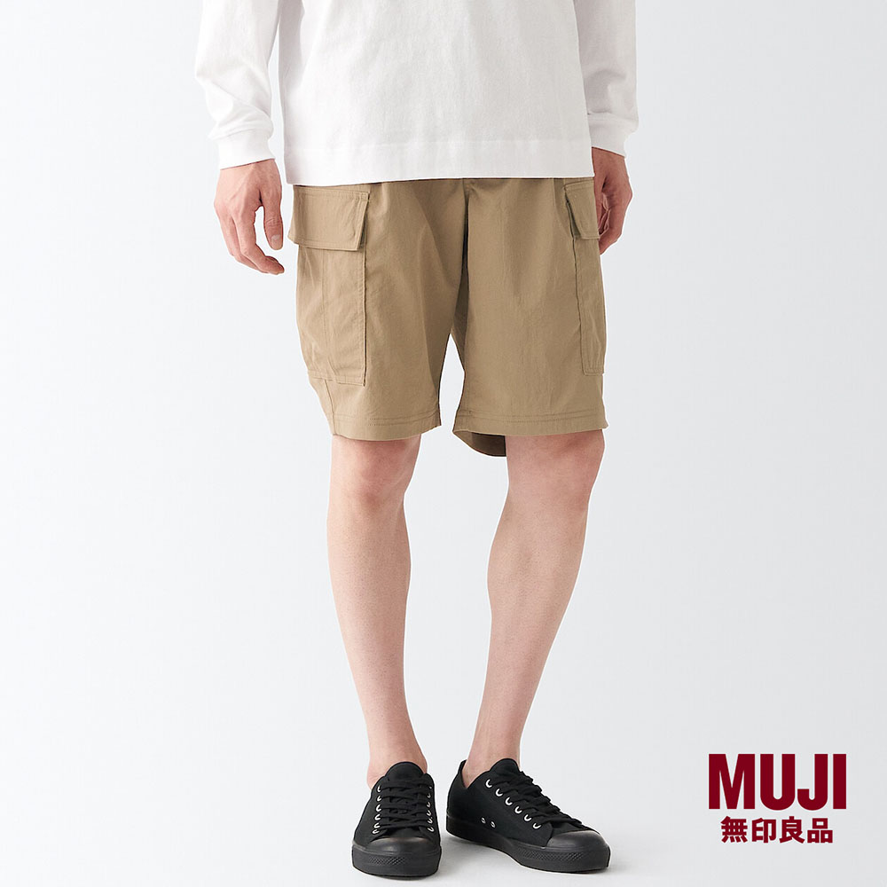 MUJI Men Water Repellent Stretch Cargo Short Pants