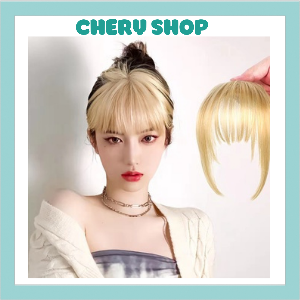 Tóc giả mái thưa mái nhuộm vàng JENNIE hot hit hiện nay