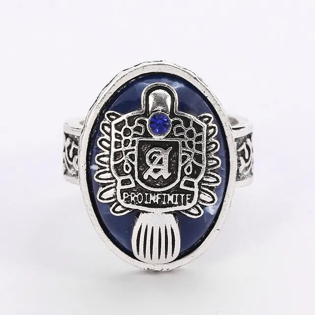 The Vampire Diaries Ring A-Z 26 Letters Anillos Salvatore Damon Reborn Daylight Ring Aneis Stefan Family Crest Vintage Ring