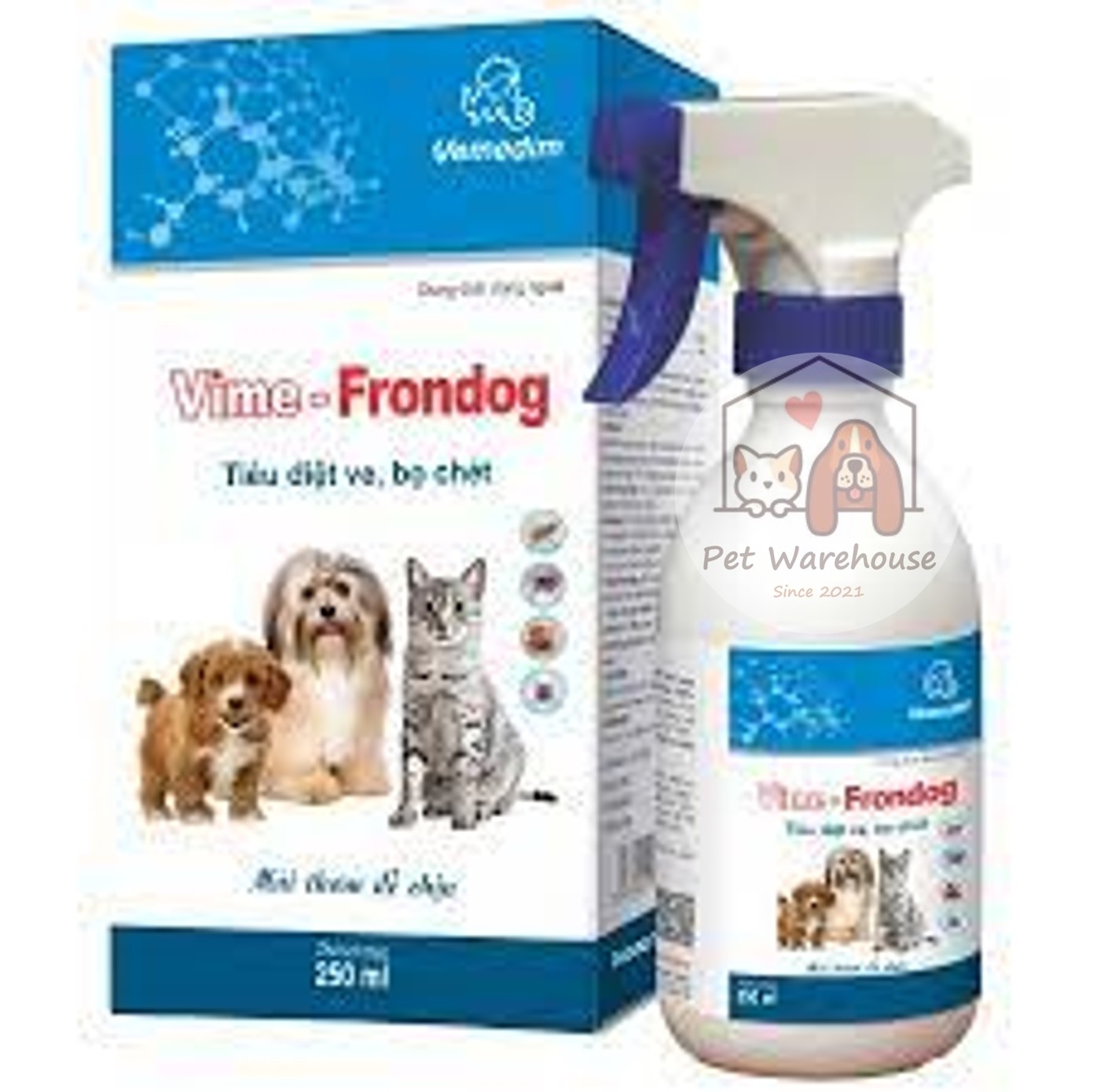 Frontdog xịt ve rận bọ chét cho thú cưng