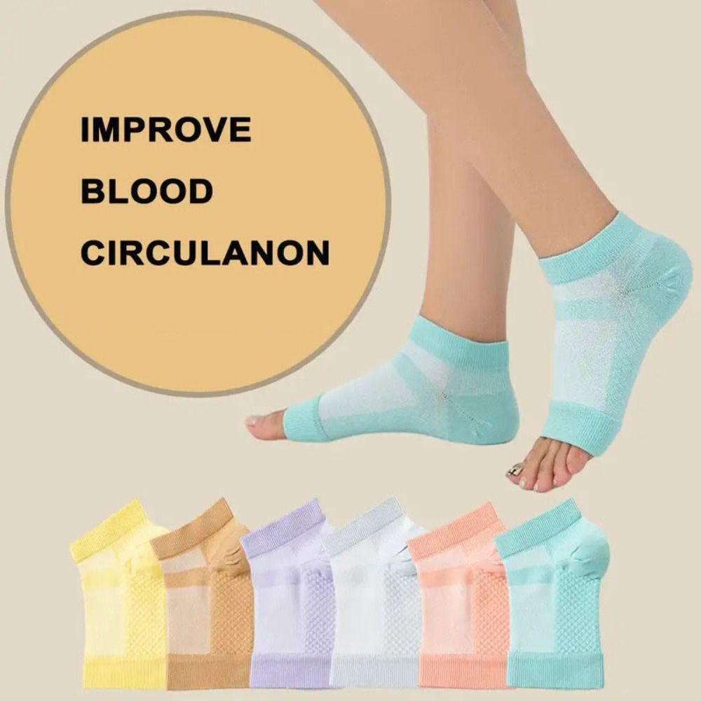 REQUISIT Non-slip Ankle Brace Socks Comfortable Soft Compression Socks Foot Swelling High Elastic Arch Support Brace Socks Yoga