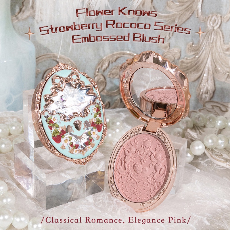 (Có sẵn) Phấn má hồng FLOWER KNOWS Strawberry Rococo 5g
