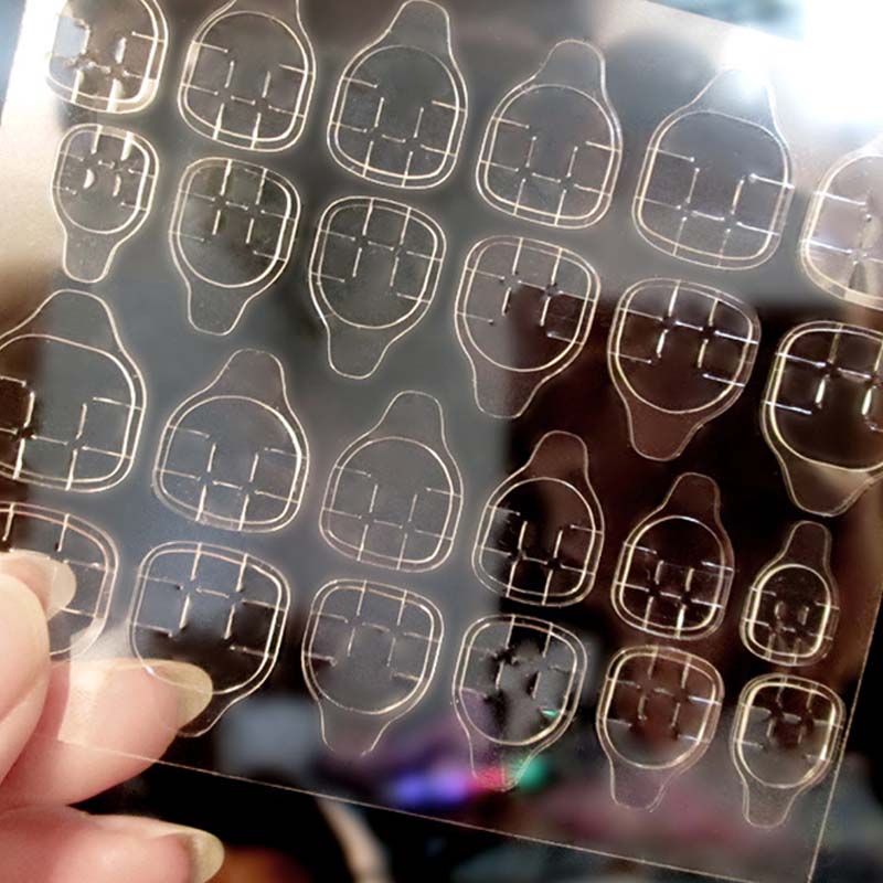 OLOME Fake Nail Patch Long Flat Head Nails Checkerboard & Bow Nail Art Finished Nail Finished Nail Piece Best Gift Fake Nail Patch 24PCS Flat Head Nails Checkerboard & Bow Nail Art Jelly Gel Type Long