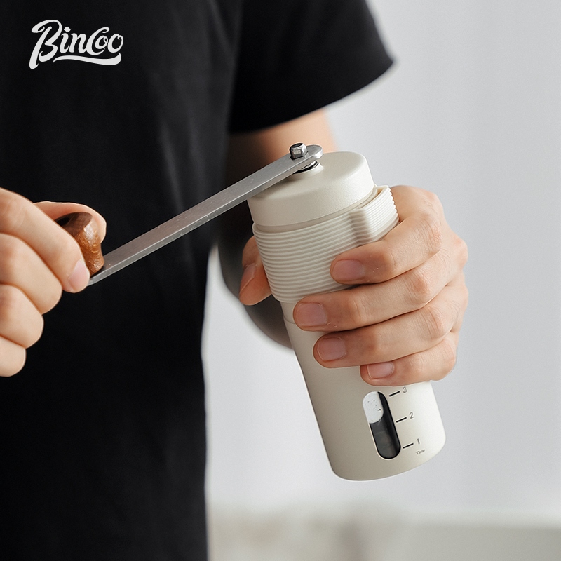 BINCOO Hand Coffee Grinder Small Portable Coffee Bean Grinder Folding Mini Manual Coffee Grinder Coffee Maker