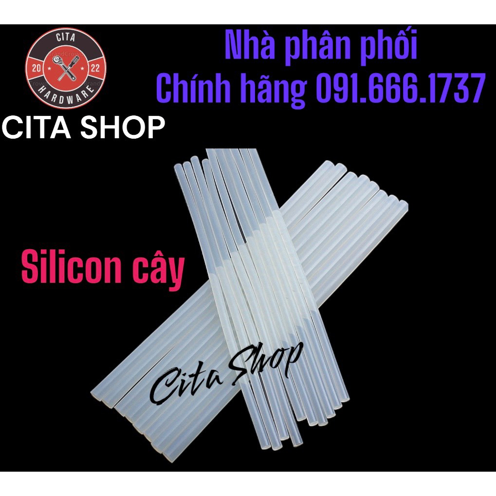 Keo nến silicon cây dùng súng bắn keo. lớn - nhỏ