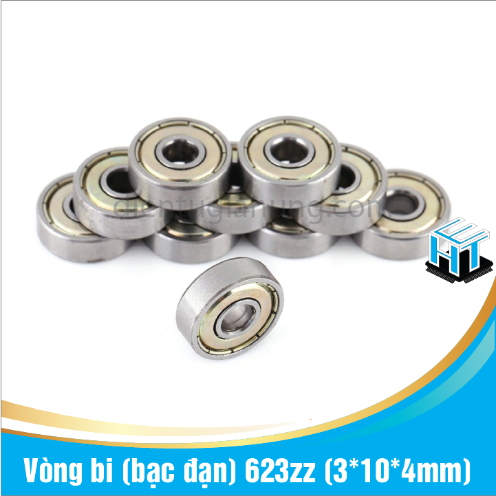 Combo 2 cái Vòng bi (bạc đạn) 623zz kích thước(3*10*4mm)(2 cái)
