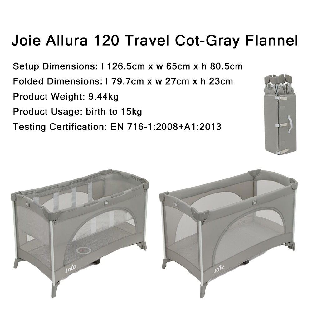 Joie Allura 120 Travel Cot Baby Playpen /Cot Lazada Singapore