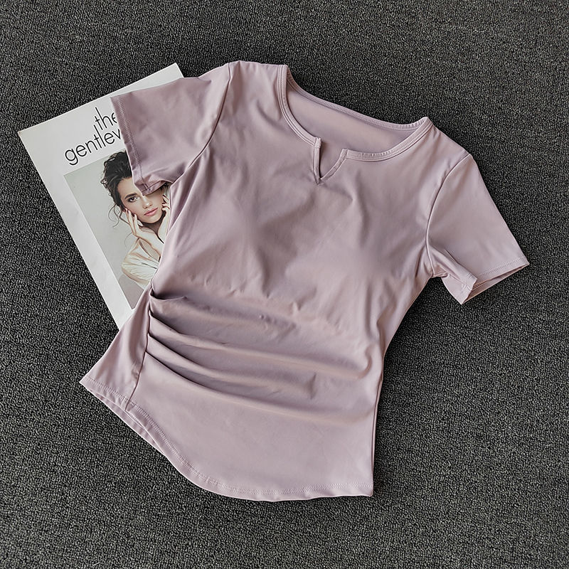 Sports short sleeved yoga T-shirt for women Summer Fitness Running Training croptop