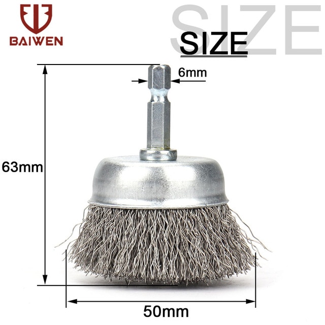 1-5pc Stainless Steel Wire Wheel Brush Electric Drill Mill Polishing Brushes For Dremel Rotary Tools Metal Rust Removal