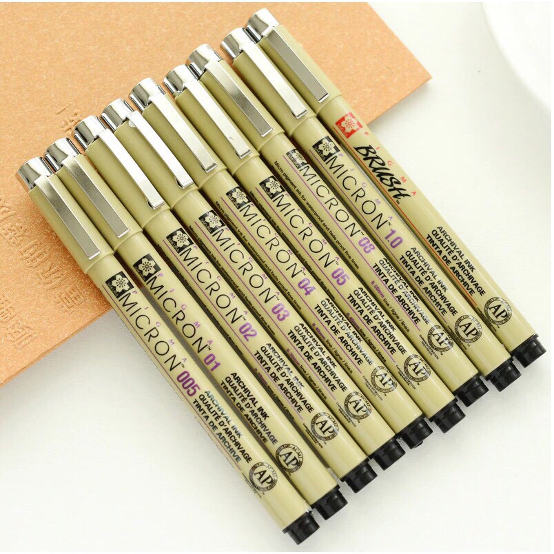 Bút Line Đi Nét Sakura Pigma Micro Đủ Size chống nước