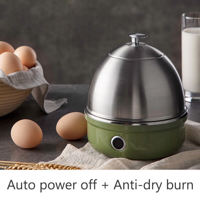 DMWD Multifunctional Electric Eggs Boiler Cooker Steamer Reheat For Up To 7 Eggs Corn Heating Milk Cooking Tool Stainless Steel