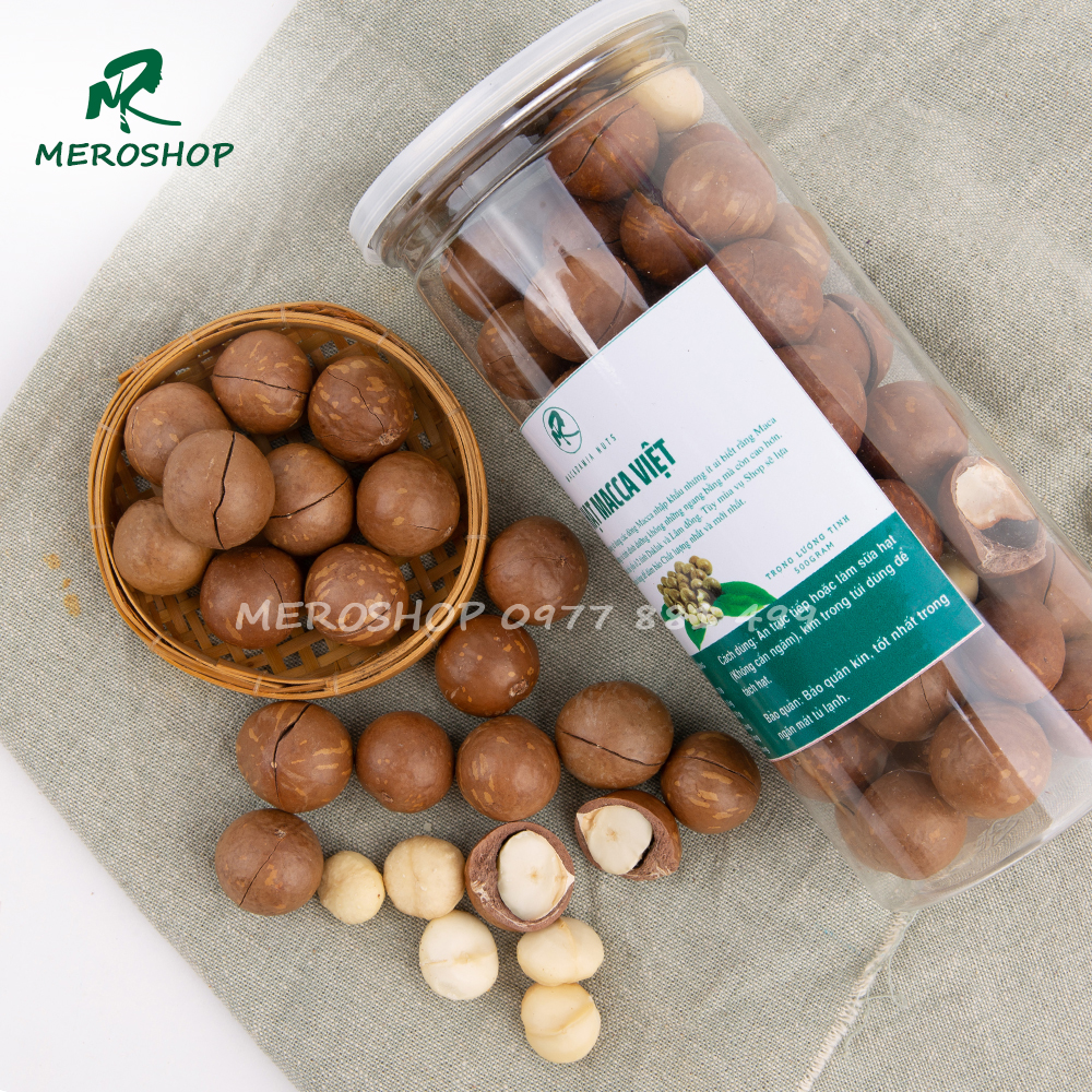 500GRAM HẠT MACCA DAKLAK NỨT VỎ SẤY CHÍN