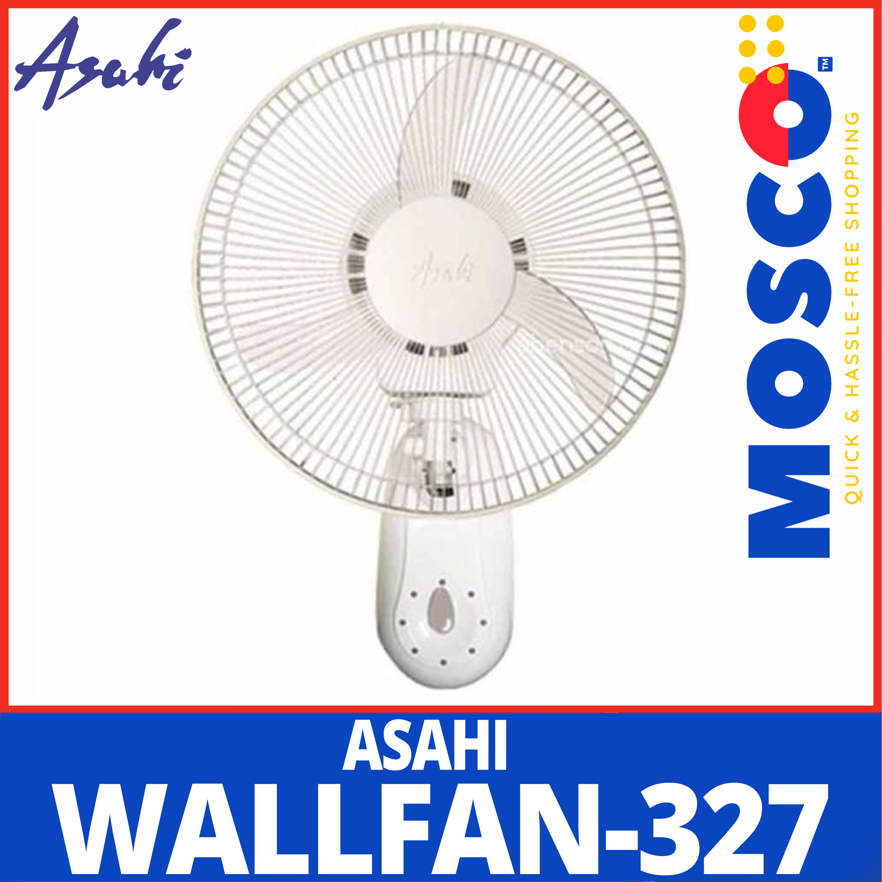 Asahi WF327 l Wall Fan, Banana Blade Lazada PH