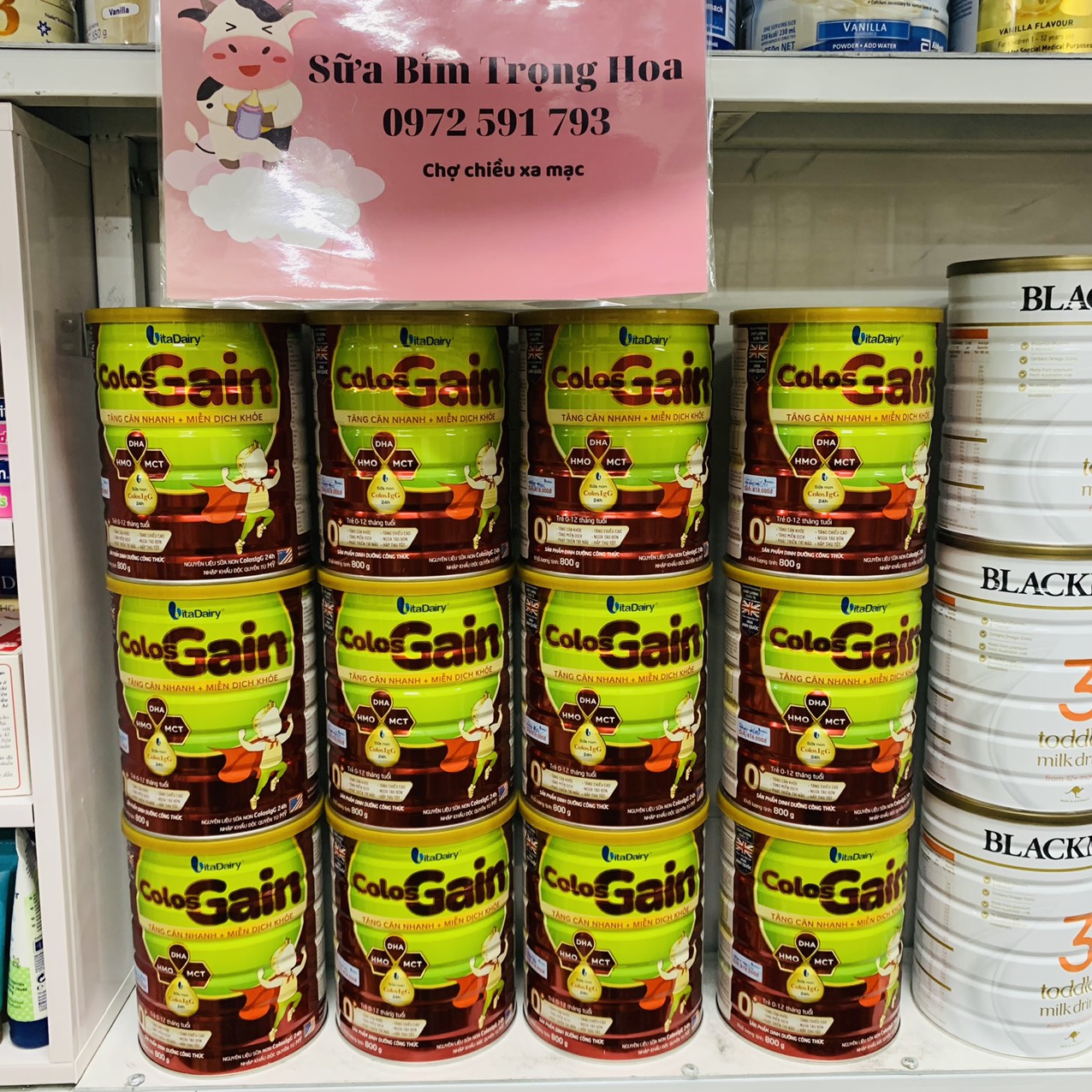 Sữa colos gain 0+ 800g còn mã qr(quét mã qr tích điểm đổi quà)