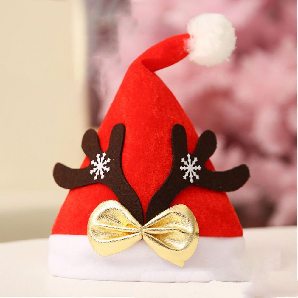 New Elk Santa Claus Cap Navidad Antler Christmas LED Hat Festive Supply ...