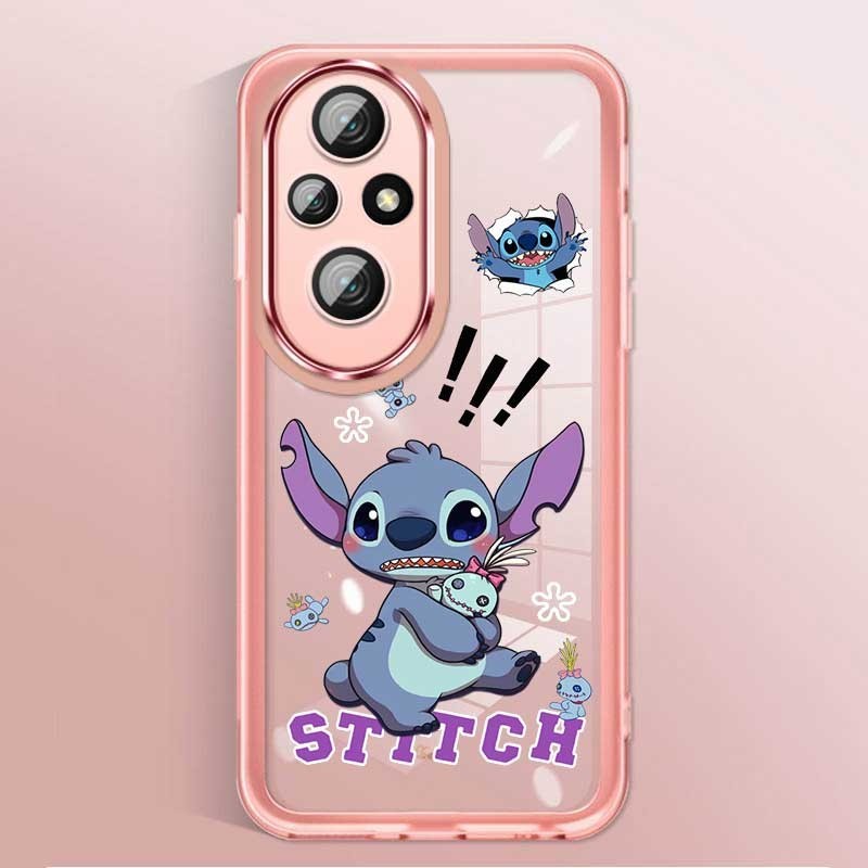 Honor 200 Pro 200Pro HONOR200 Lite Casing Scared Stitch Demon Plated Camera Frame Case Straight Side Casing. 