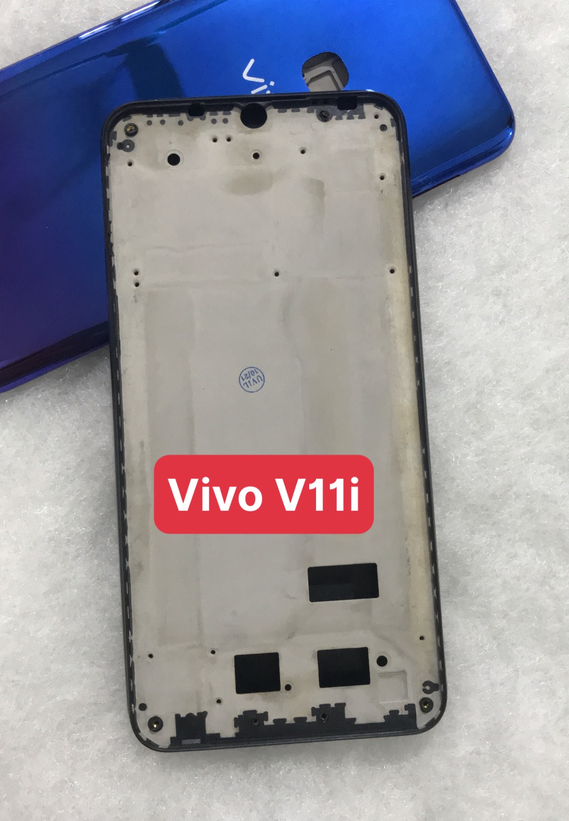 Bộ xương vỏ Vivo V11i ( bộ gồm lưng,sườn, phím, kính camera)