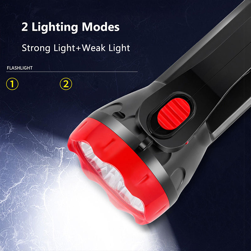 LIZARD LED rechargeable flashlight outdoor strong light searchlight holding emergency light elderly plastic torch