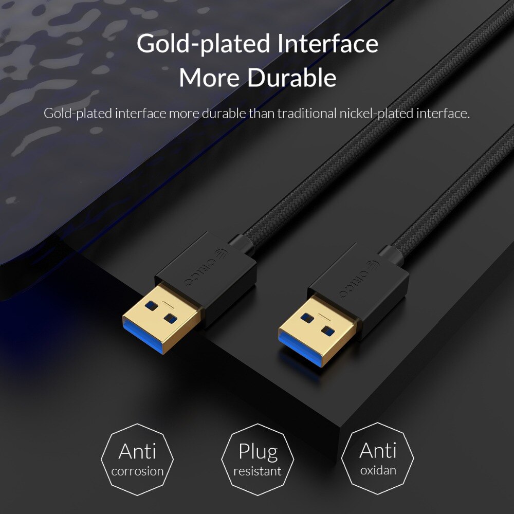 Orico usb Để cáp nối usb 2M Loại Một Nam USB 3.0/2.0 cáp dữ liệu Cho Tản Nhiệt ổ cứng Webcom USB 3.0 cáp nối dài