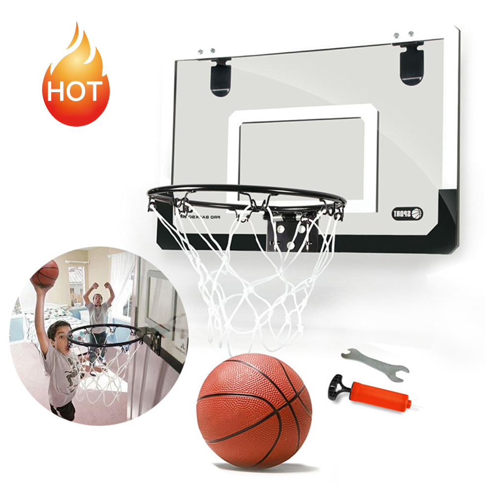 Big Size Children Kids Hanging Basketball Hoop Indoor Door Wall Mounted Mini  Basket Ball Board Toy Set with Pump | Lazada PH